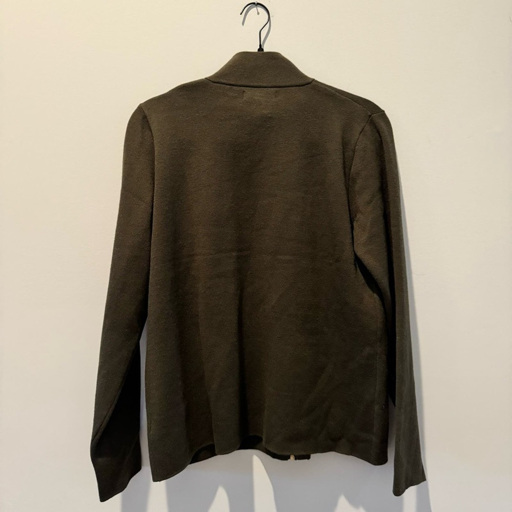 Rachel Zoe Utility Jacket | Olive Green | Size L - Picture 8 of 9